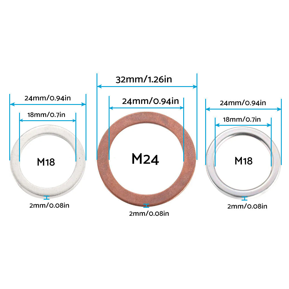 Oil Drain Plug Gasket Suitable For Toyota 12157-10010 / 90430-24003 / 90430-A0003-4