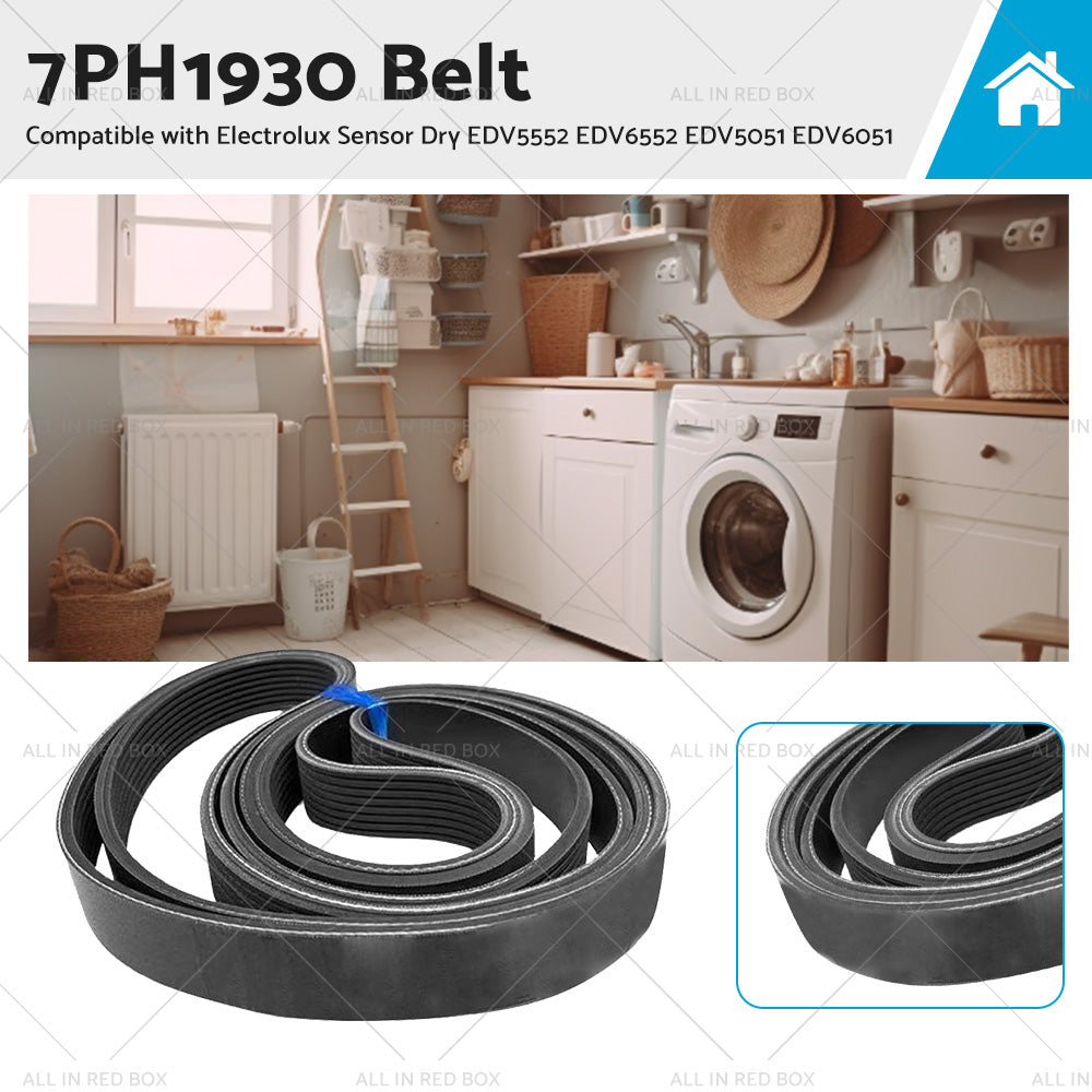7PH1930 Dryer Drum Drive Belt Suitable For Electrolux Sensor Dry EDV5552 EDV6552-0
