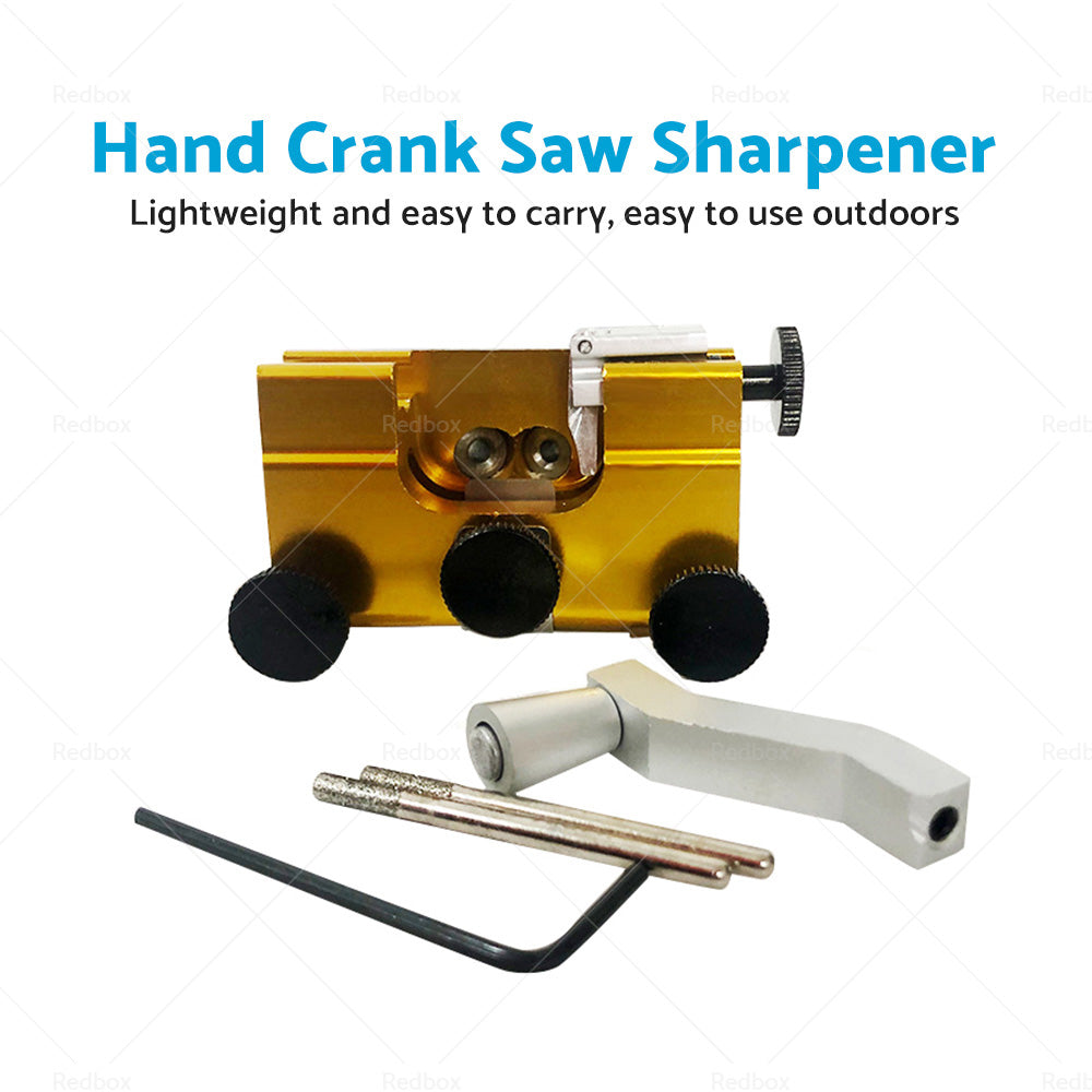 Portable Chainsaw Sharpener Jig Manual Chainsaw Sharpening with Sharpening Heads-2