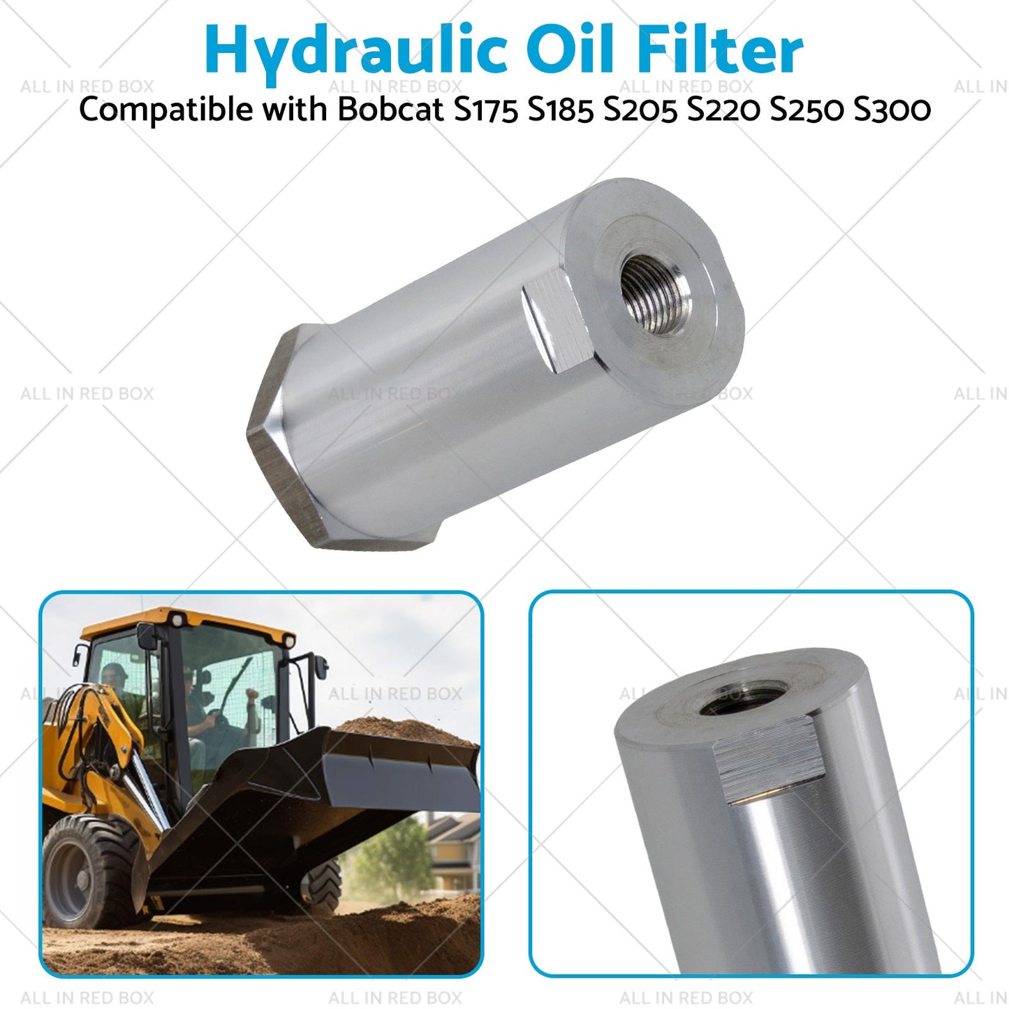 Hydraulic Case Drain Filter 6661022 For Bobcat S175 S185 S205 S220 S250 S300-4