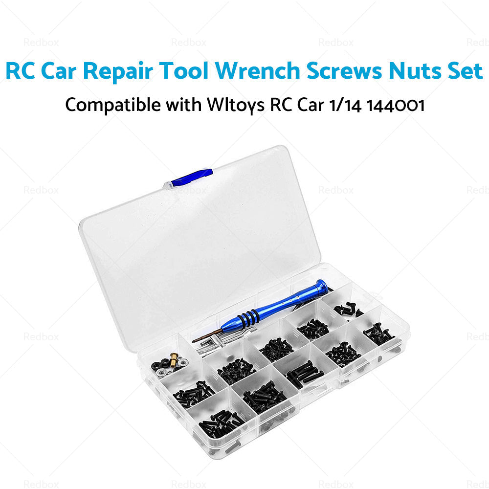 RC Car Repair Tool Wrench Screws Nuts Set Suitable For Wltoys RC Car 1 14 144001-1