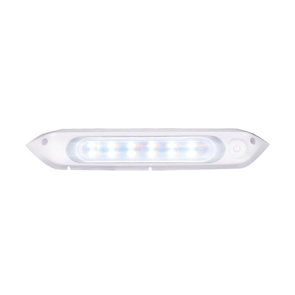 287MM DUAL LED BUG LIGHT 12/24V AWNING LIGHT AMBER/WHITE LIGHTS W/ SWITCH-2