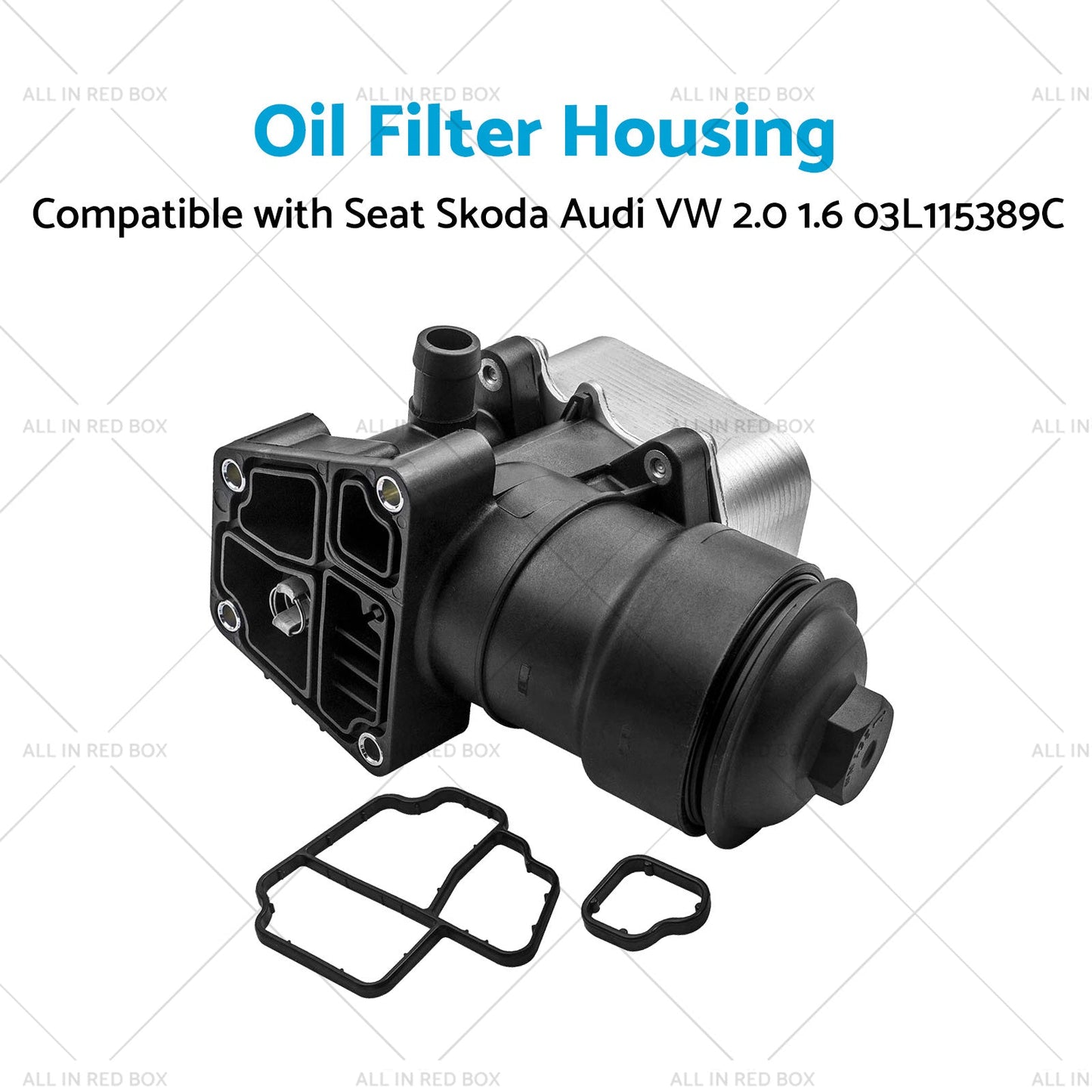 1x Oil Filter Housing Filter Cap and Gasket Suitable For Seat Skoda Audi VW 2. 0 1. 6-3