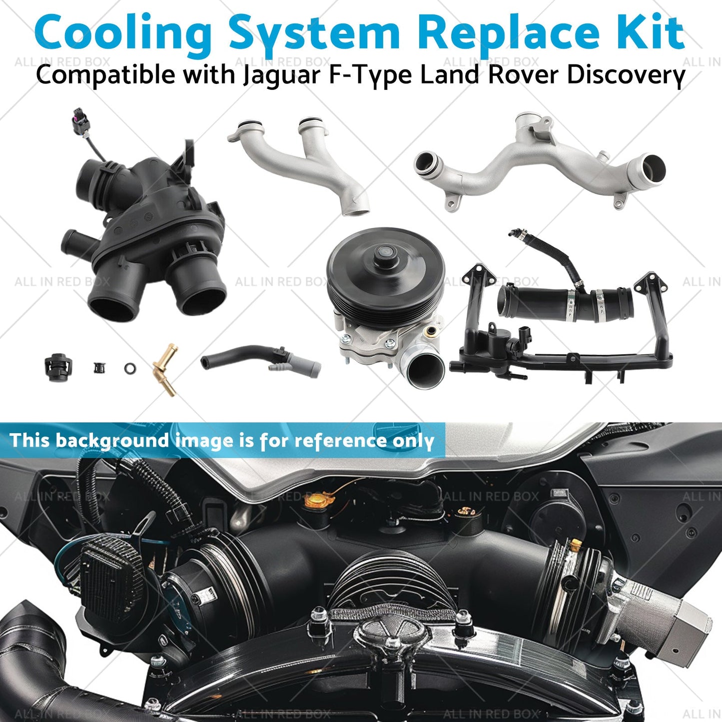 Cooling System Replace Kit Suitable for Jaguar F-Type Land Rover Discovery-4