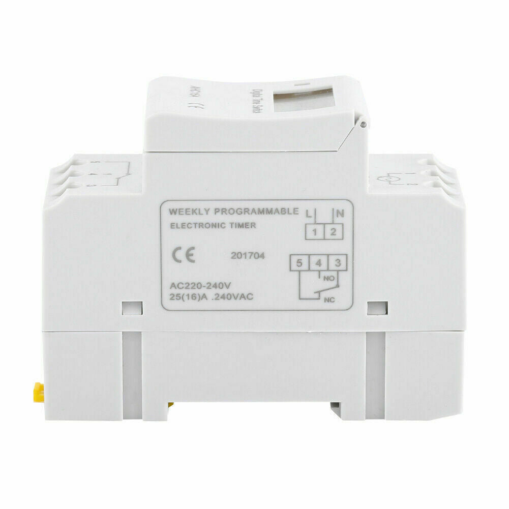 AU Local Digital LCD Power Programmable DIN Rail Timer Time Switch Relay AC 220V-4