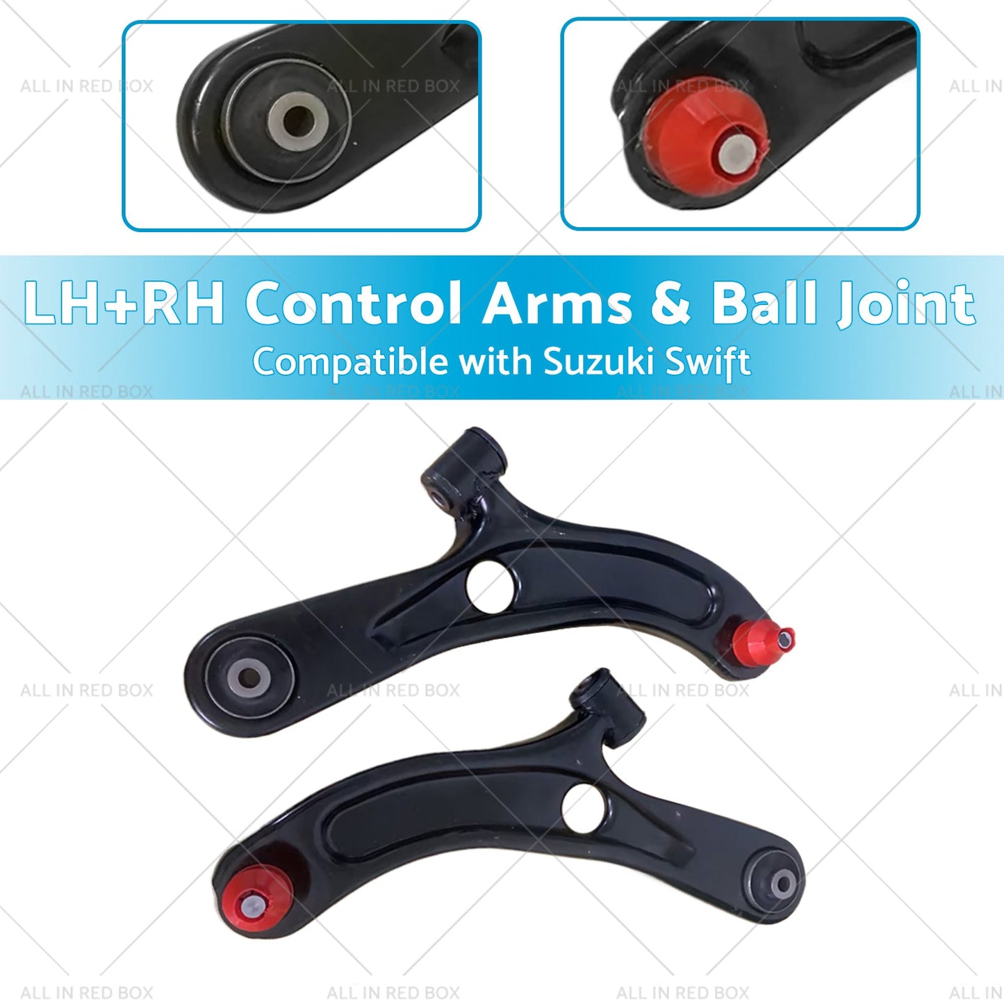 Pair Front Lower Control Arms and Ball Joint Suitable for Suzuki Swift 2005-2010-2