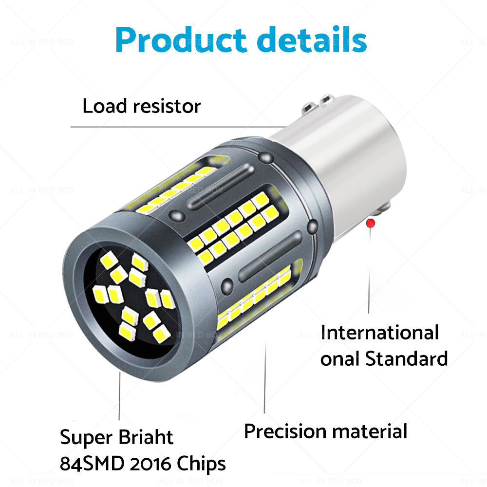 LED White Rear Reverse Bulbs BA15s Suitable For Holden Commodore VT VX VY VZ VE-4
