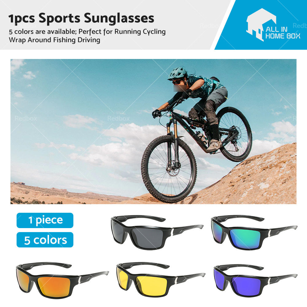 Men Polarized Sports Sunglasses Running Cycling Wrap Around Fishing Driving-3