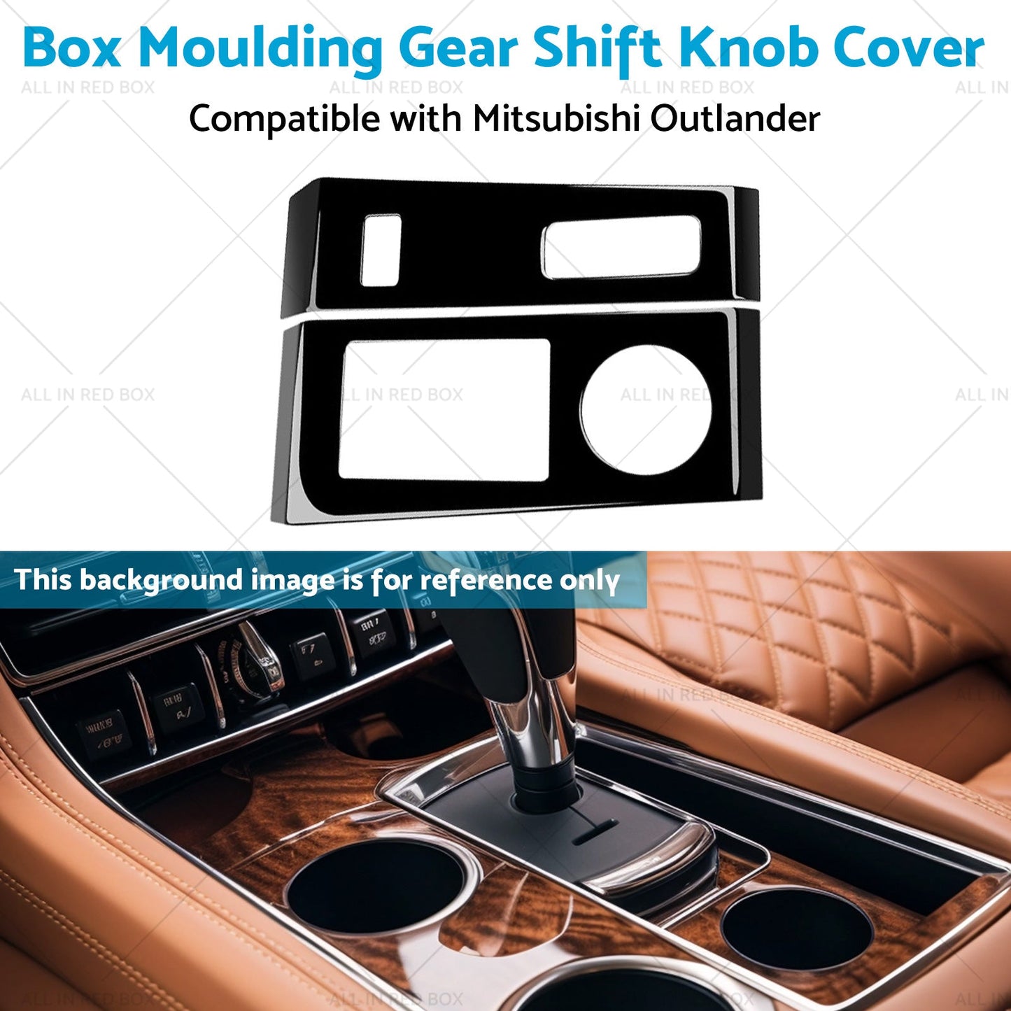 Box Moulding Gear Shift Knob Cover Suitable for 23 Mitsubishi Car Accessories-3