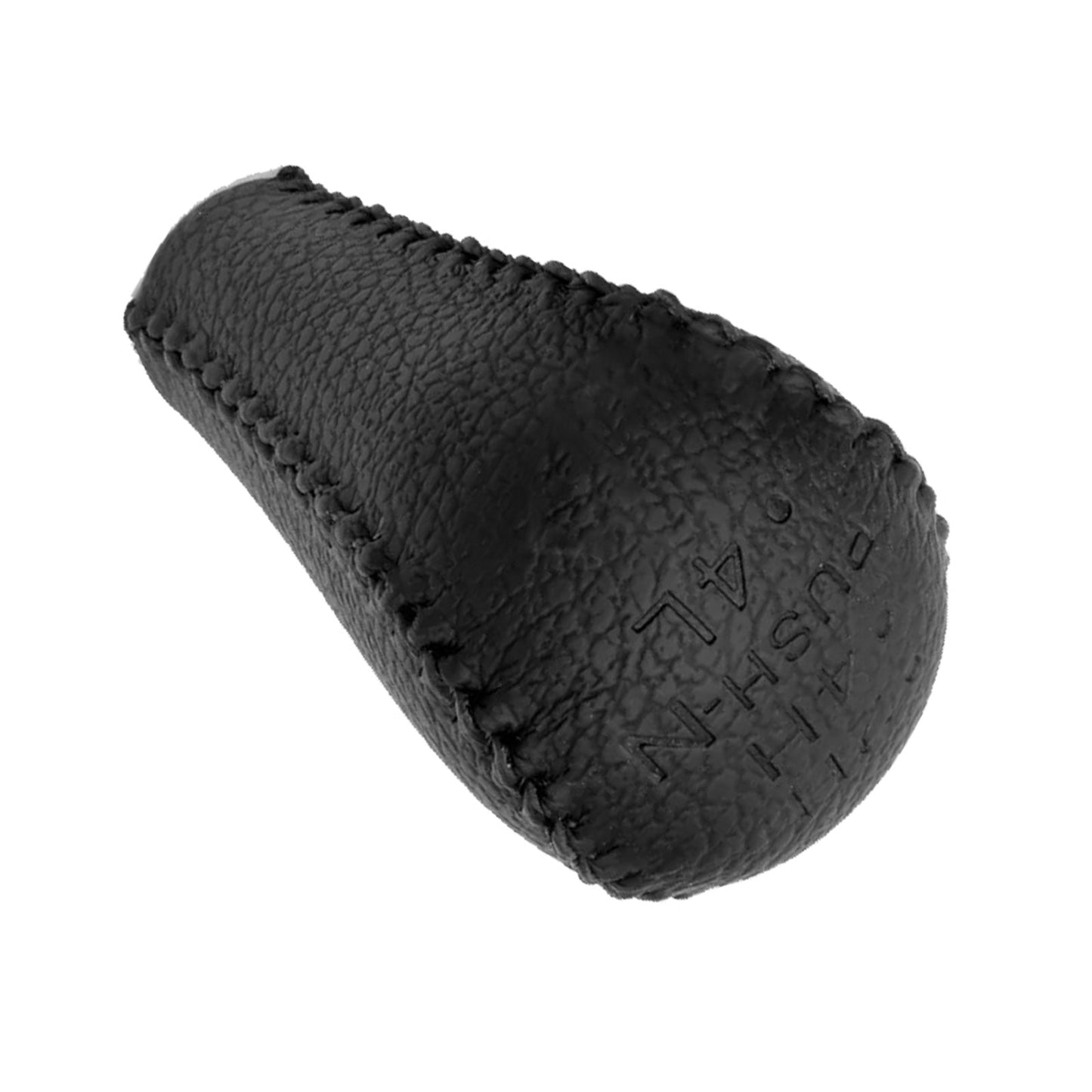 1x Black Leather Transfer Case Knob Suitable For Nissan Patrol GU Y61 GQ Y62-3