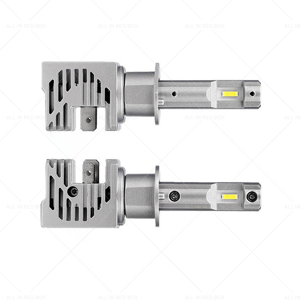 2X H1 LED Car Head light Conversion Globes Beam Canbus Bulb White 6500K High Low-1