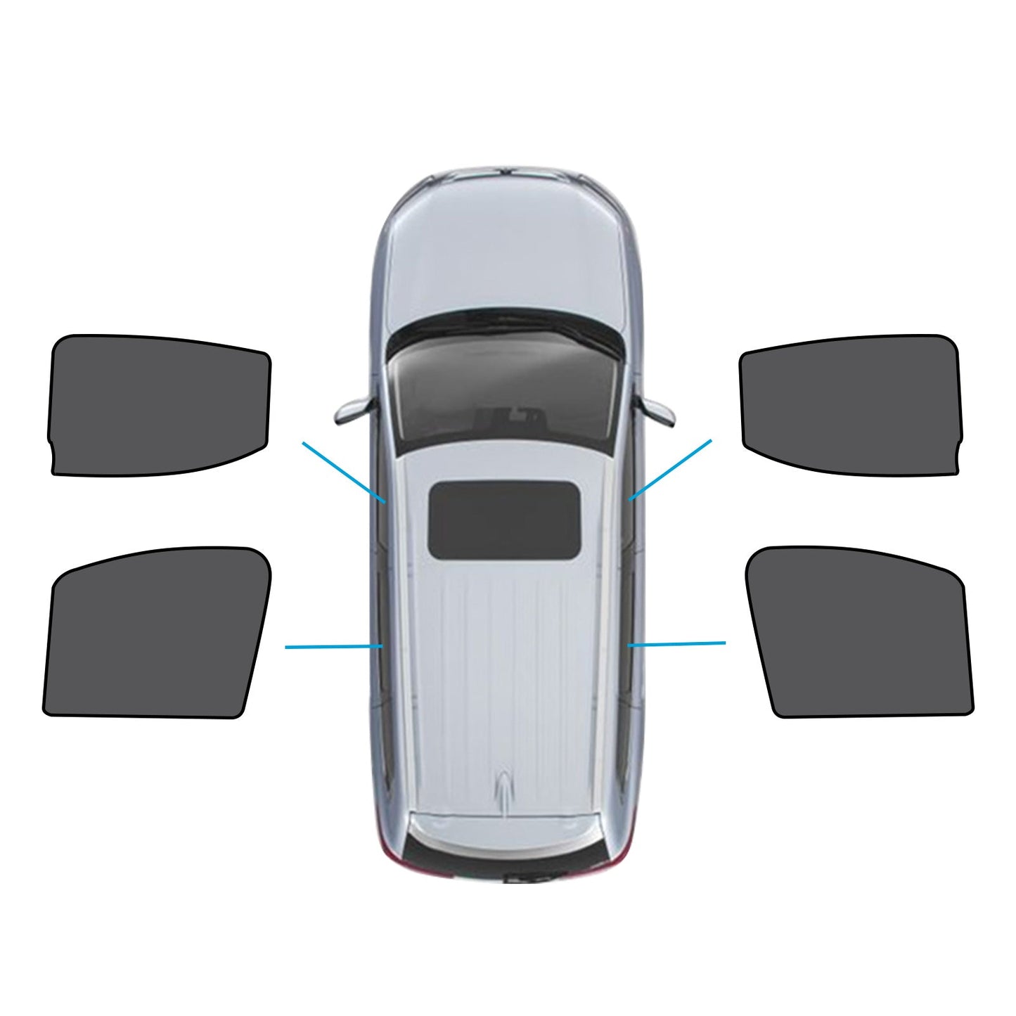 Car Magnetic Sun Blind Meshs Suitable for LDV T60 Ute 17-24 UVA&UVB Protection-2