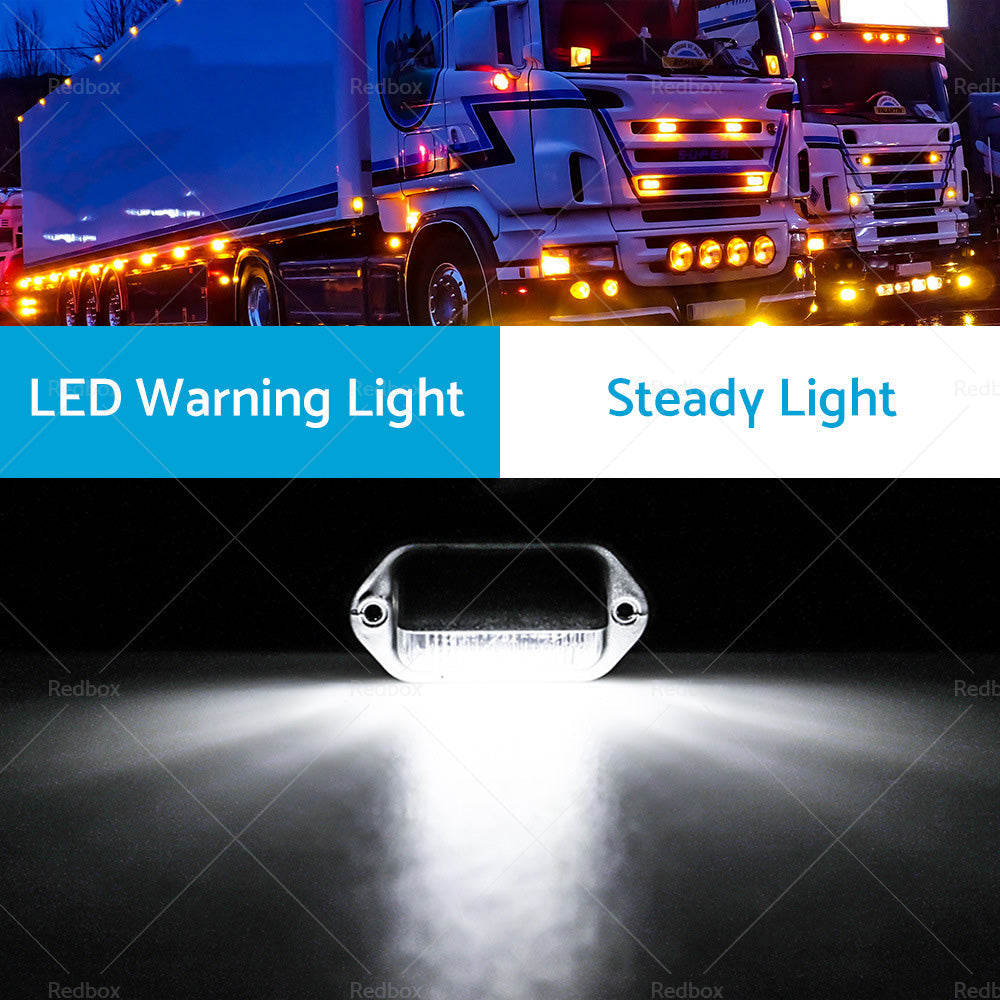 6LED License Number Plate Light Lamp Suitable For Truck SUV Trailer Lorry 12 24V-4