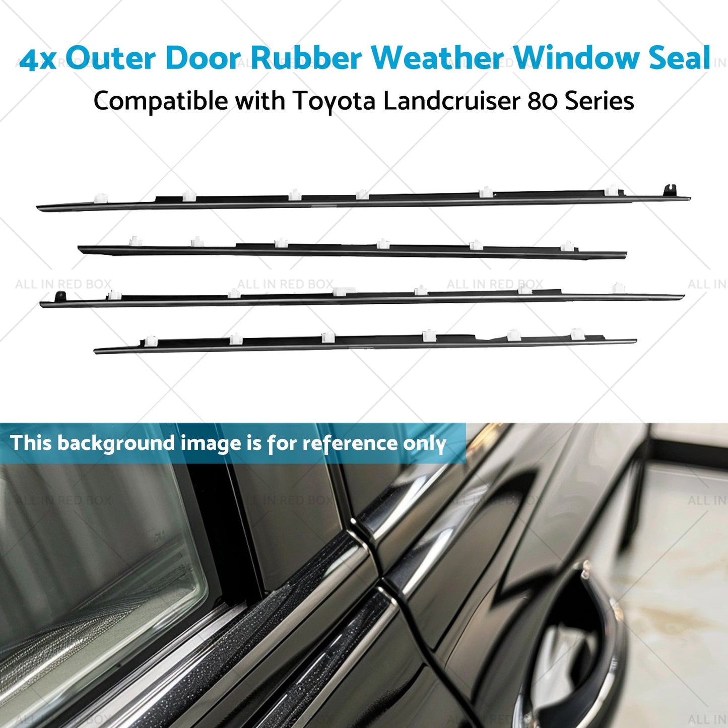 Outer Door Rubber Weather Window Seal Suitable For Toyota Landcruiser 80 Series-4