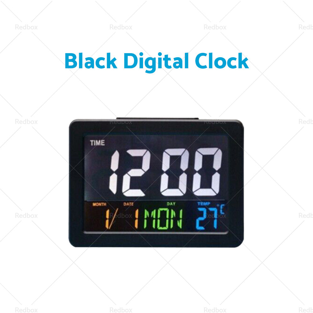 Digital Home Large Big Jumbo LED Wall Desk Clock With Calendar Temperature AU-5