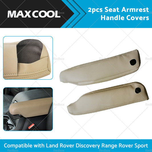 2PCS LEATHER Seat Armrest Handle Cover Suitable For 2005-2013 Range Rover SPORT-1