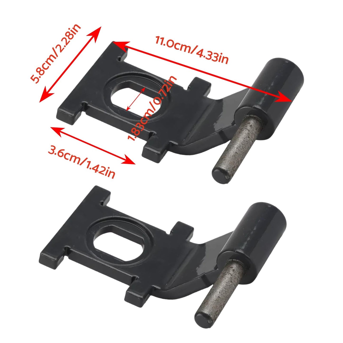 2X Cab Door Hinge Suitable For Bobcat S630 S650 S740 T650 T740 T770 T870 7193725-4