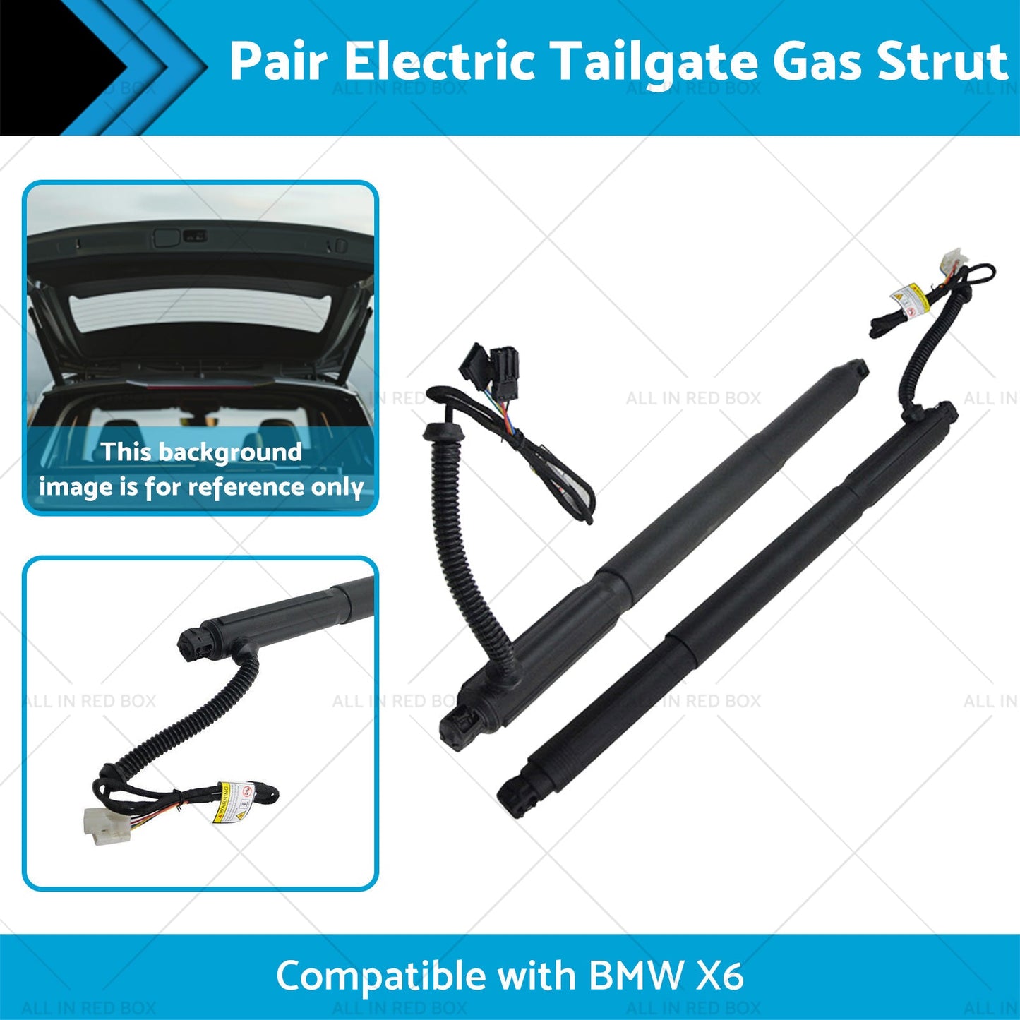 LR Spindle Drive Gas Struts w or Automatic Opener Tailgate Suitable for BMW X6-1