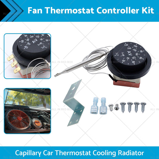 12V Adjustable Fan Thermostat Kit Thermostat Controller Kit 0-120 Celsius-1
