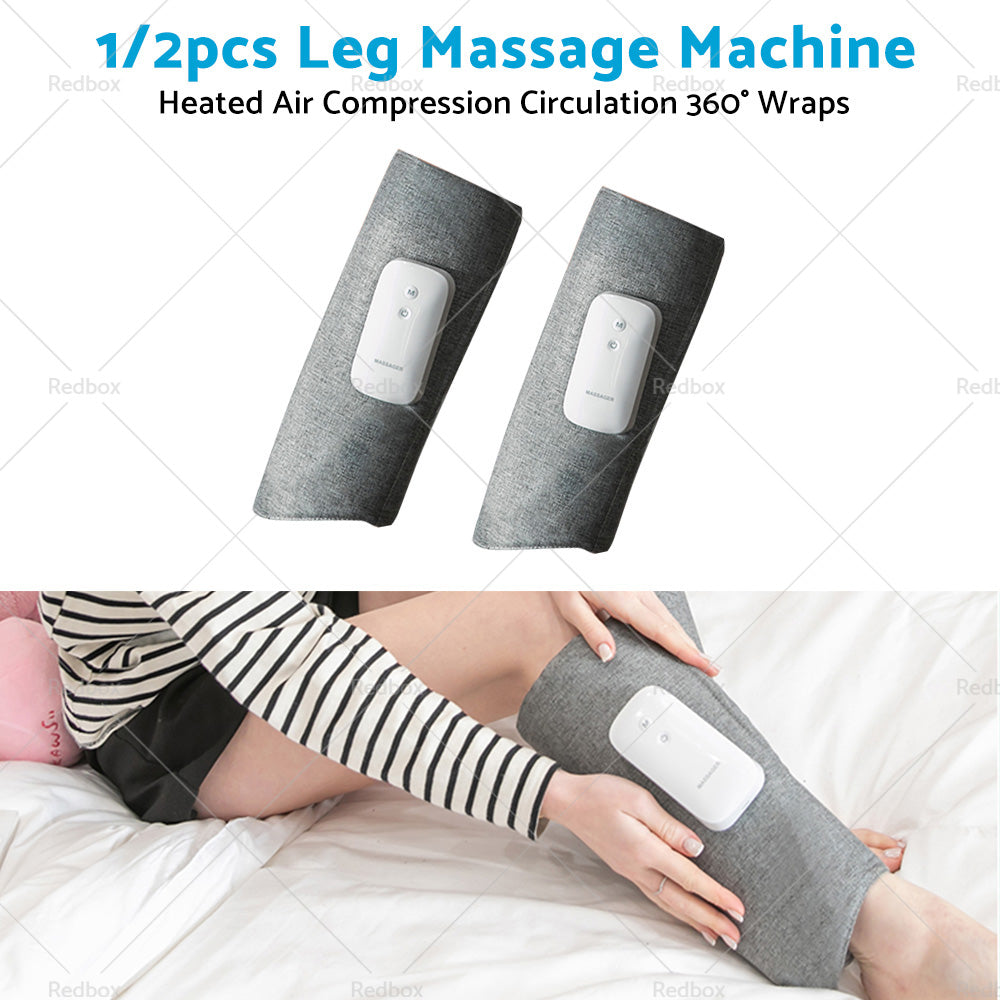 Calf Leg Electric Massager Heated Air Compression Circulation Wraps Rechargeable-1