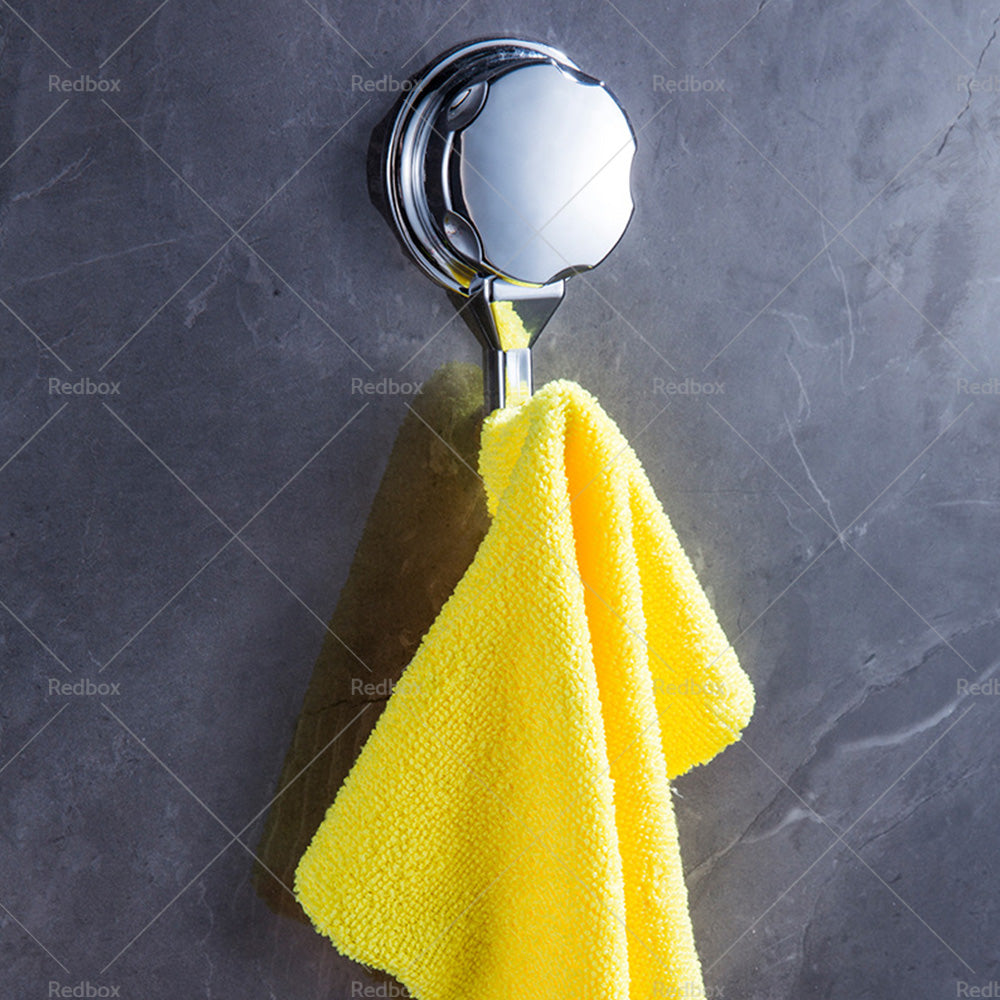 2PCS Strong Vacuum Suction Cup Hook Bathroom Kitchen Towel Shower Hooks Holder-4