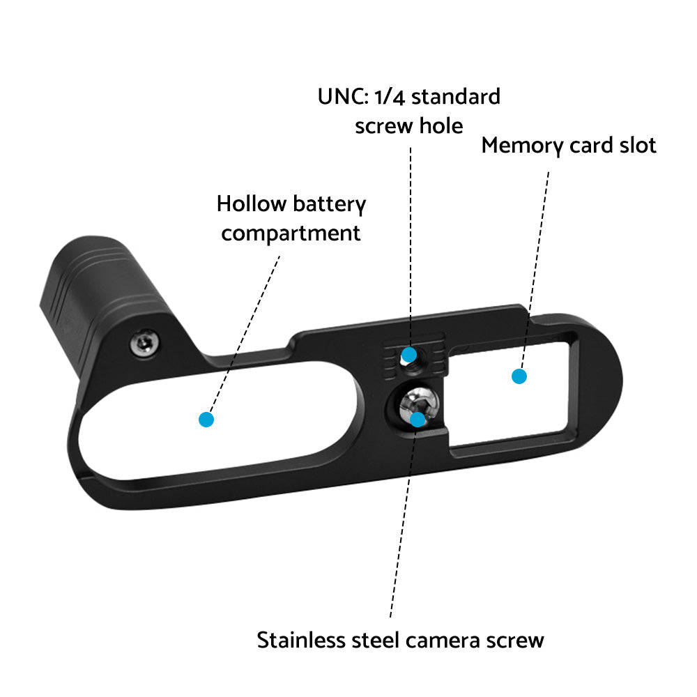 Metal Camera Hand Grip Holder Arca Swiss Plate Bracket Suitable For Leica Q2-1