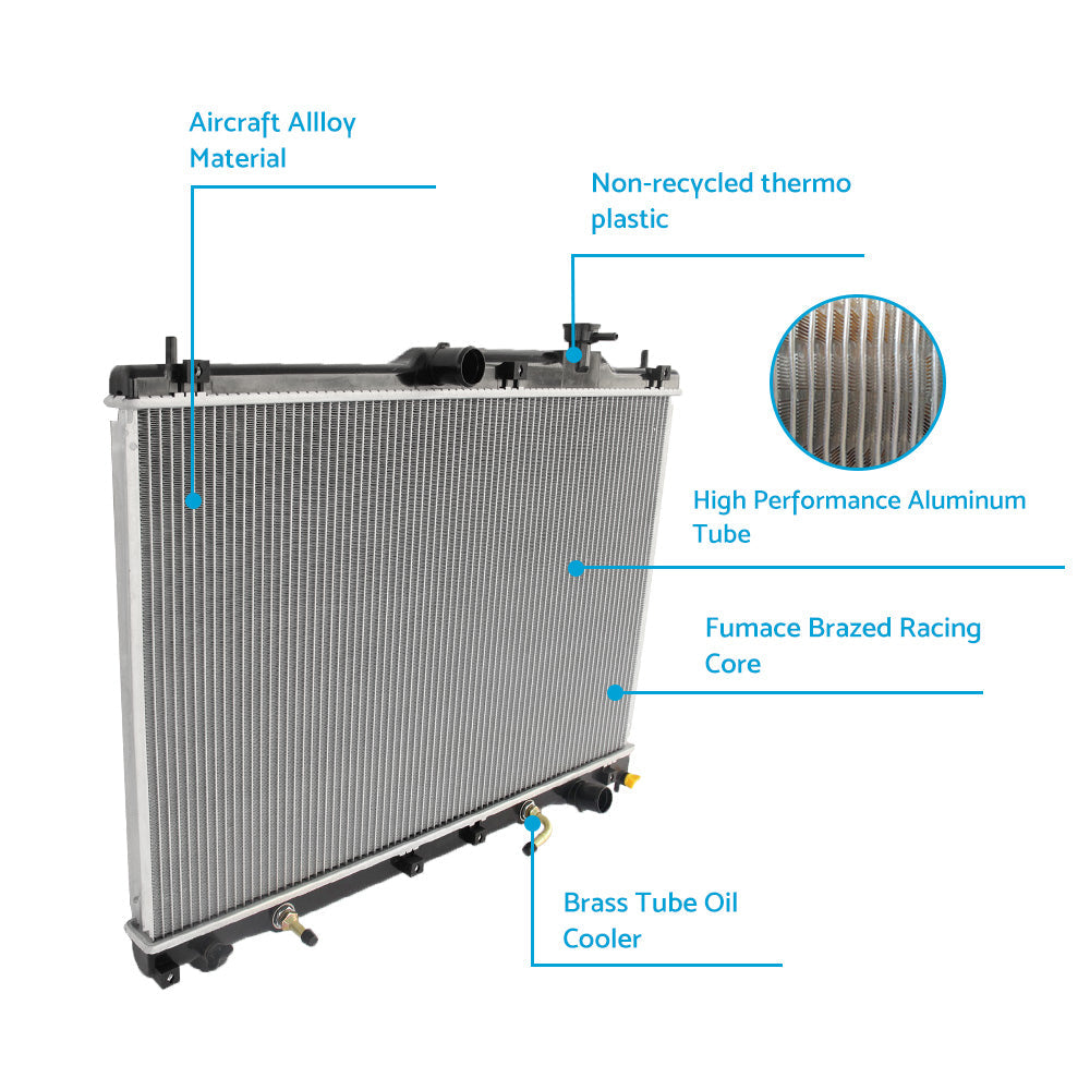 Radiator Suitable For Toyota Tarago ACR30R 2. 4L 2AZ-FE 4Cyl Petrol AT MT 00-2005-2