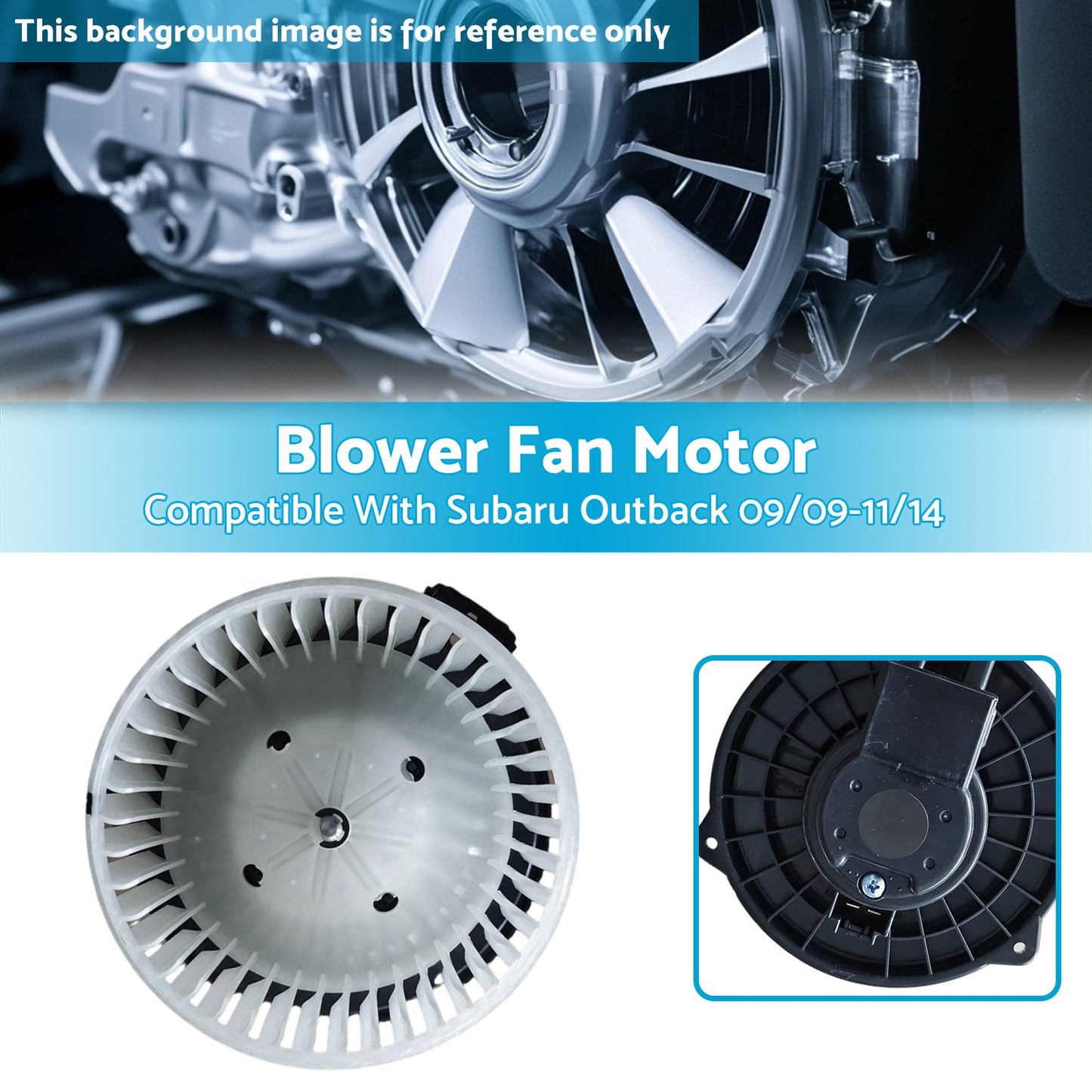 HVAC Blower Fan Motor 2 Pins Dashboard Suitable For Subaru Outback 2009-2014-2