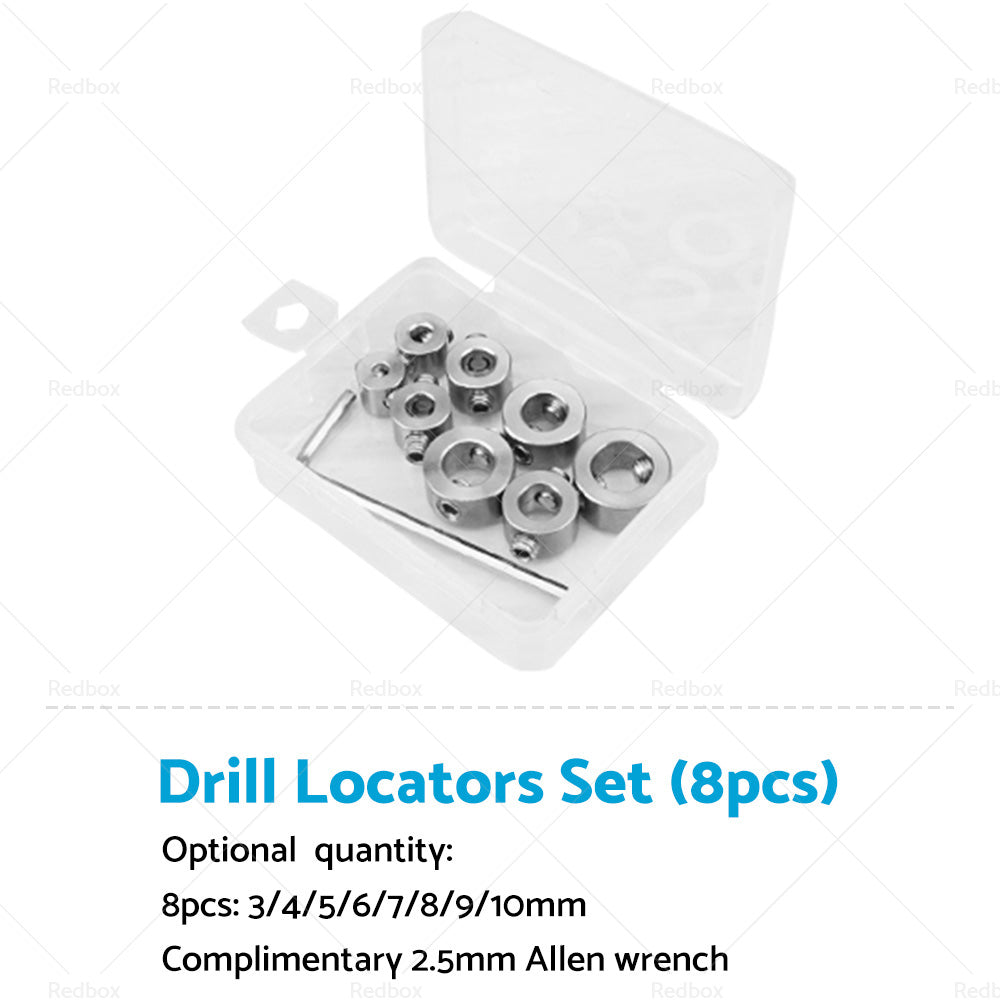 Drill Stop Collar Set 3mm-16mm Drilling Bit Depth Stopper Ring Woodworking-6