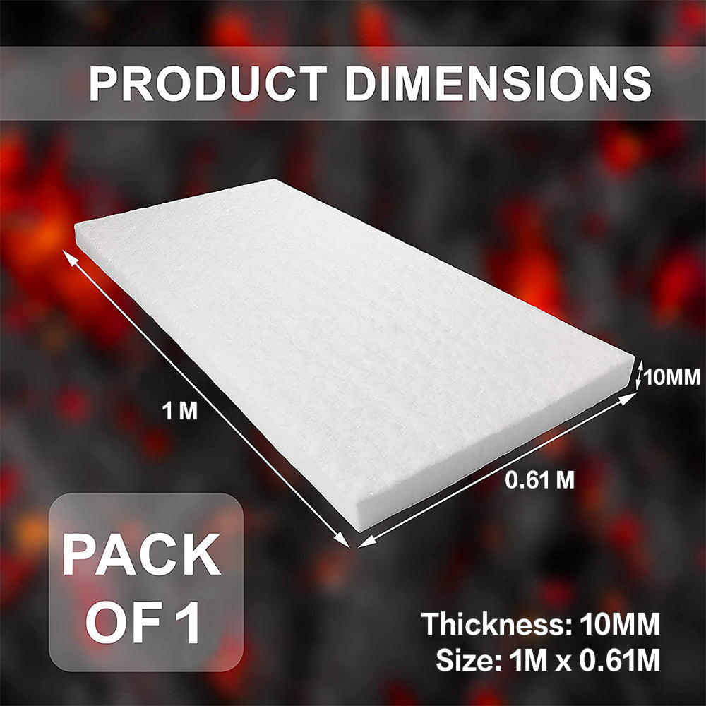 Ceramic Fiber Blanket High Temperature Thermal Fireproof Insulation Mat 0. 61M*1M-3