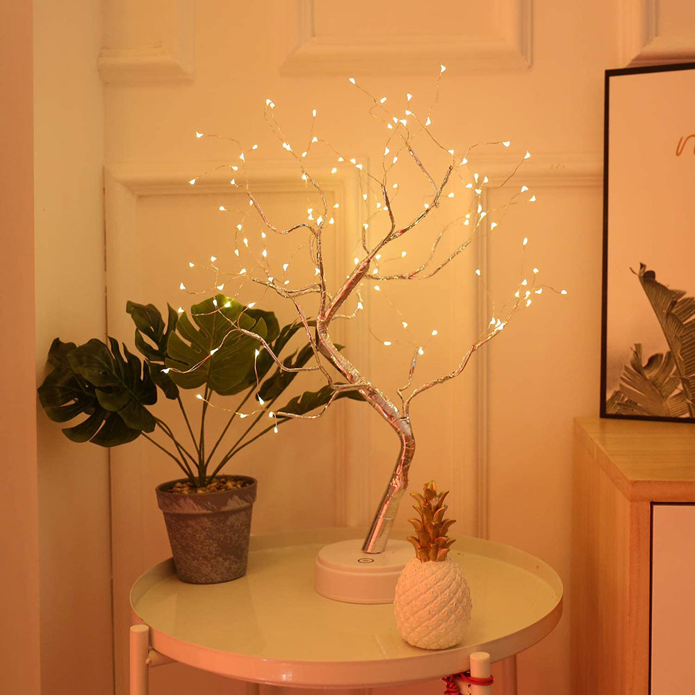 Battery Powered USB LED Fairy Tree Light Copper Wire Home Party Decoration Lamp-2