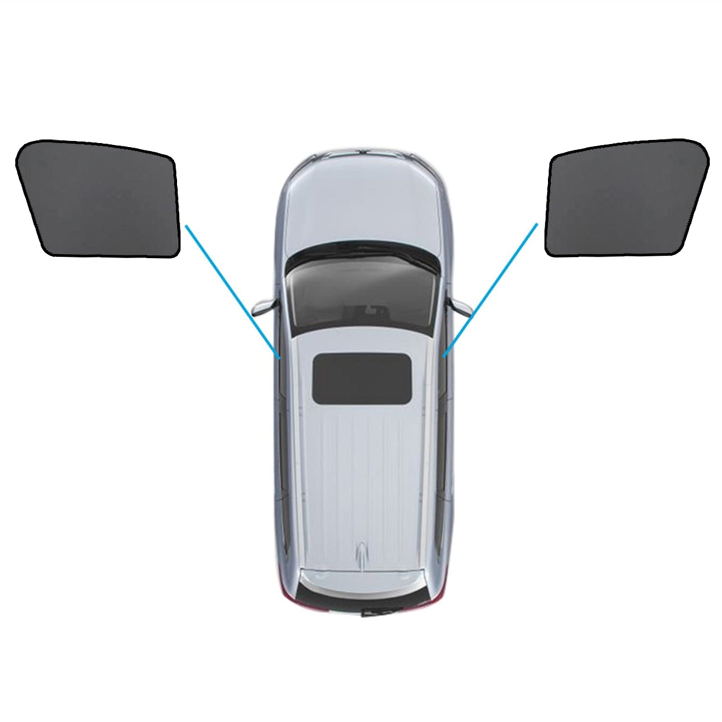 Car Window Sun Blind Suitable for Mercedes Benz GLA Class 2014-2019 Magnetic-2