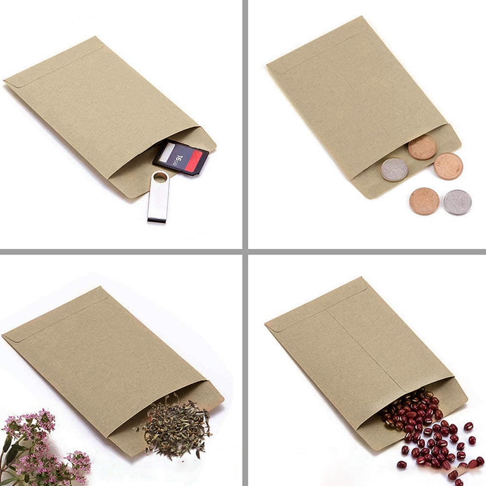 100/200PCS Coin Envelope Cash Check Ticket Salary Grain Seed Key Post Office-0