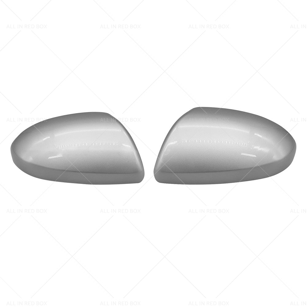 Left & Right Side Mirror Cover Cap Housing Silver Suitable For Mazda 2 / Mazda 3 BL 2009-2013-0