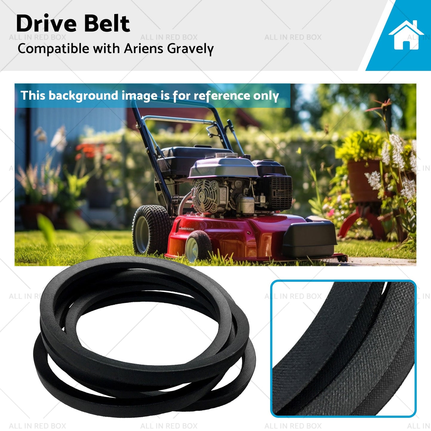 Drive Belt Suitable for Ariens Gravely 7200010 07200010 1 or 2 inch X 53. 74 inch Raw Edge-0