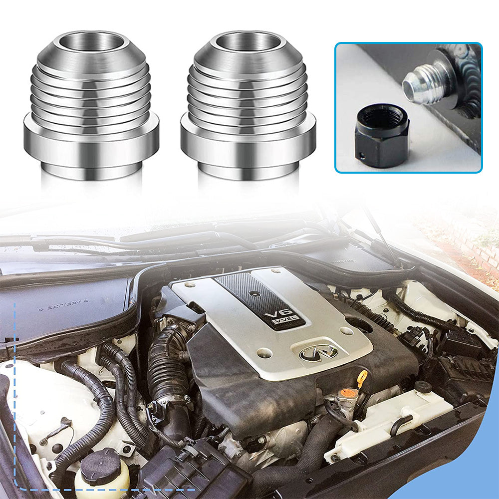 2x AN10 Male Aluminium Weld-On JIC Bungs Suitable For -10AN Fitting JXSS032-10-A-4