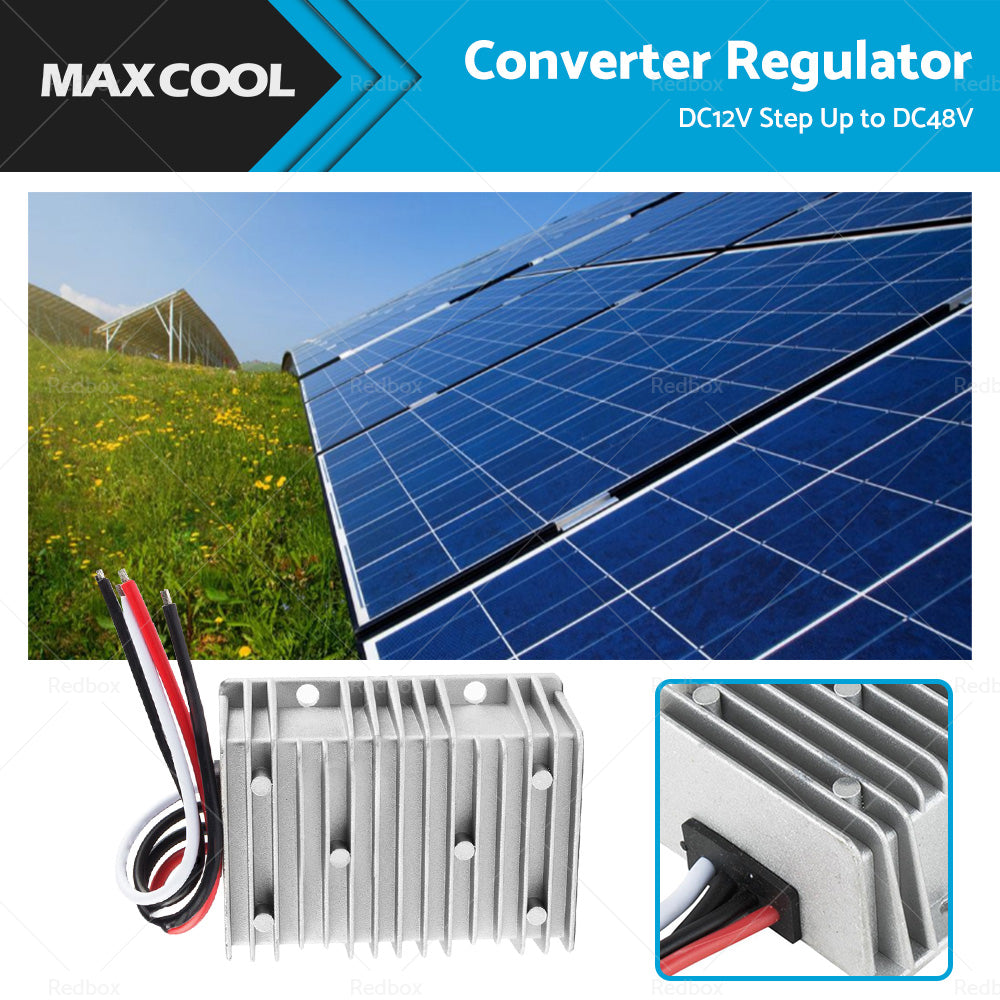Waterproof DC 12V to DC 48V 8A Step-Up Booster Power Converter Regulator-0