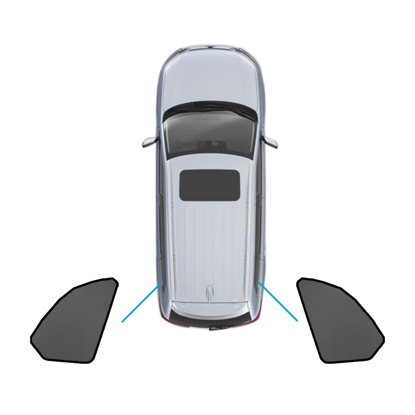 Car Window Sun Shade Magnetic Sun Blind Mesh Suitable for BMW X5 F95 G05 2018-On-4