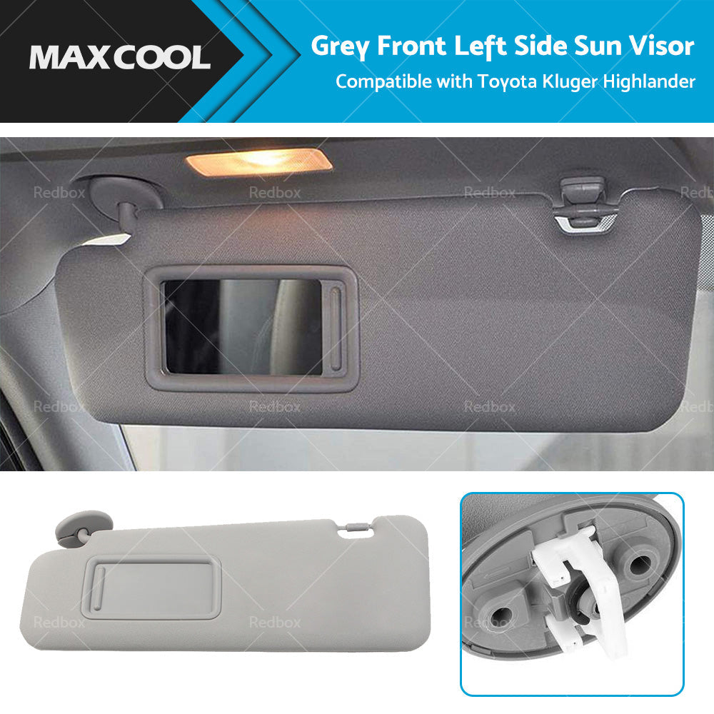 Grey Front Left Side Sun Visor Suitable For Toyota Kluger 2008-2013-0