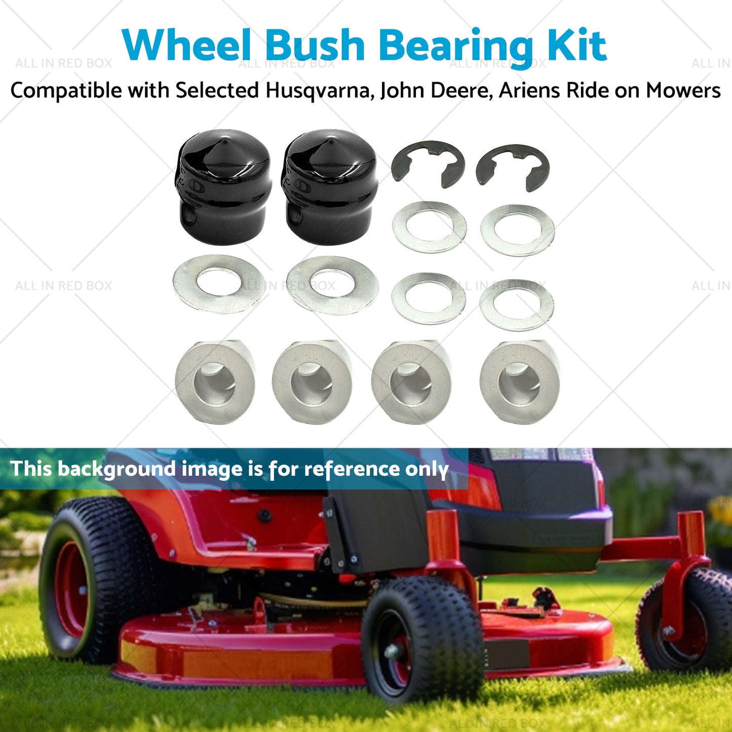 Front Wheel Bush Bearing Kit Suitable for Husqvarna 532 00 9040 Ride on Mower-4