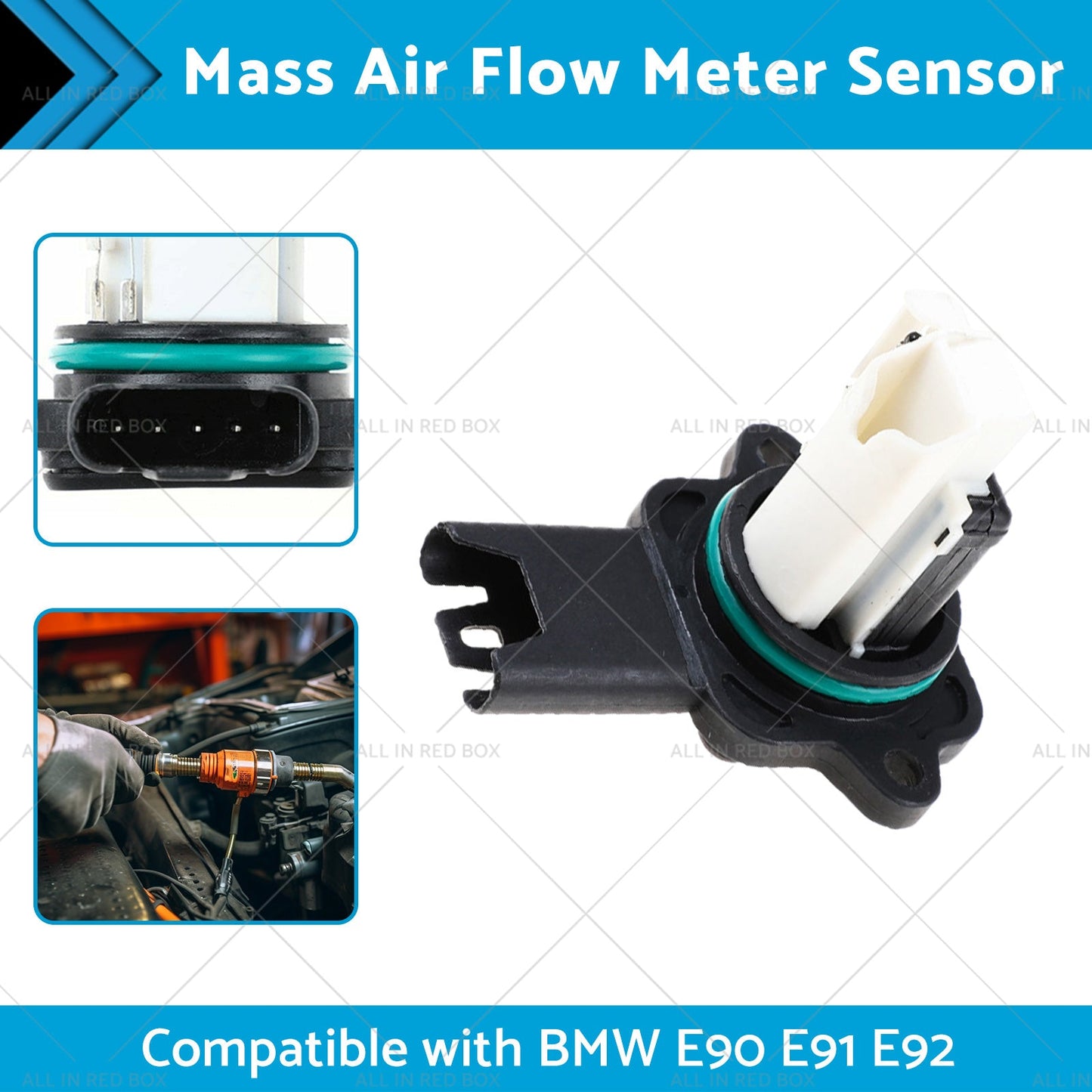 Mass Air Flow Meter Sensor Suitable for BMW E90 E91 E92 523i 525i 323i 325i 520i-1