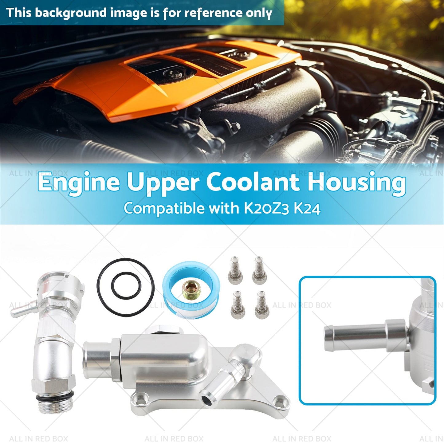 Straight Elbow Filler Neck Hose Upper Coolant Housing Kit Suitablefor K20Z3 K24-2
