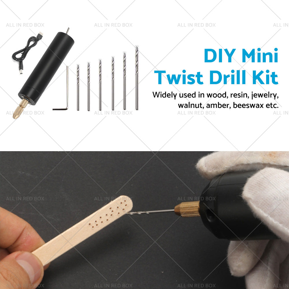 Mini Electric Hand Drill USB Hole Punch DIY Small Jewelry Portable Grinding Tool-2