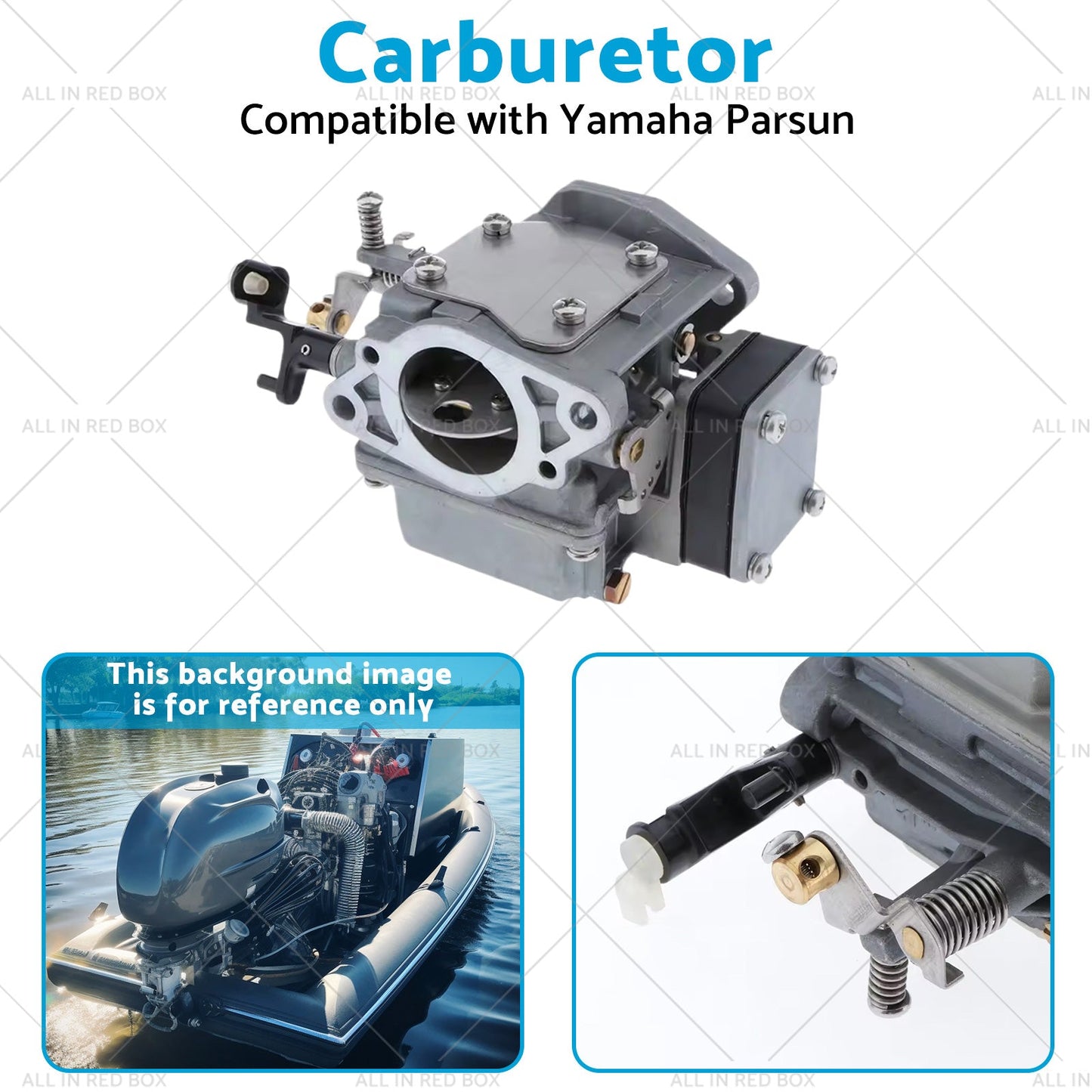 63V-14301-10 Carburetor Suitable for Yamaha Parsun 2 Strokes 9. 9HP 15HP Motor-3