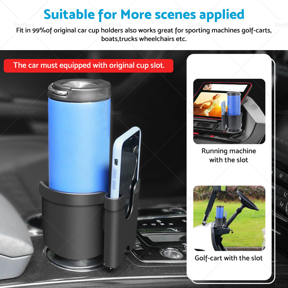 360 Angle Adjustable Expander Car Seat Cup Holder Water Bottle Stand Phone Storage-4