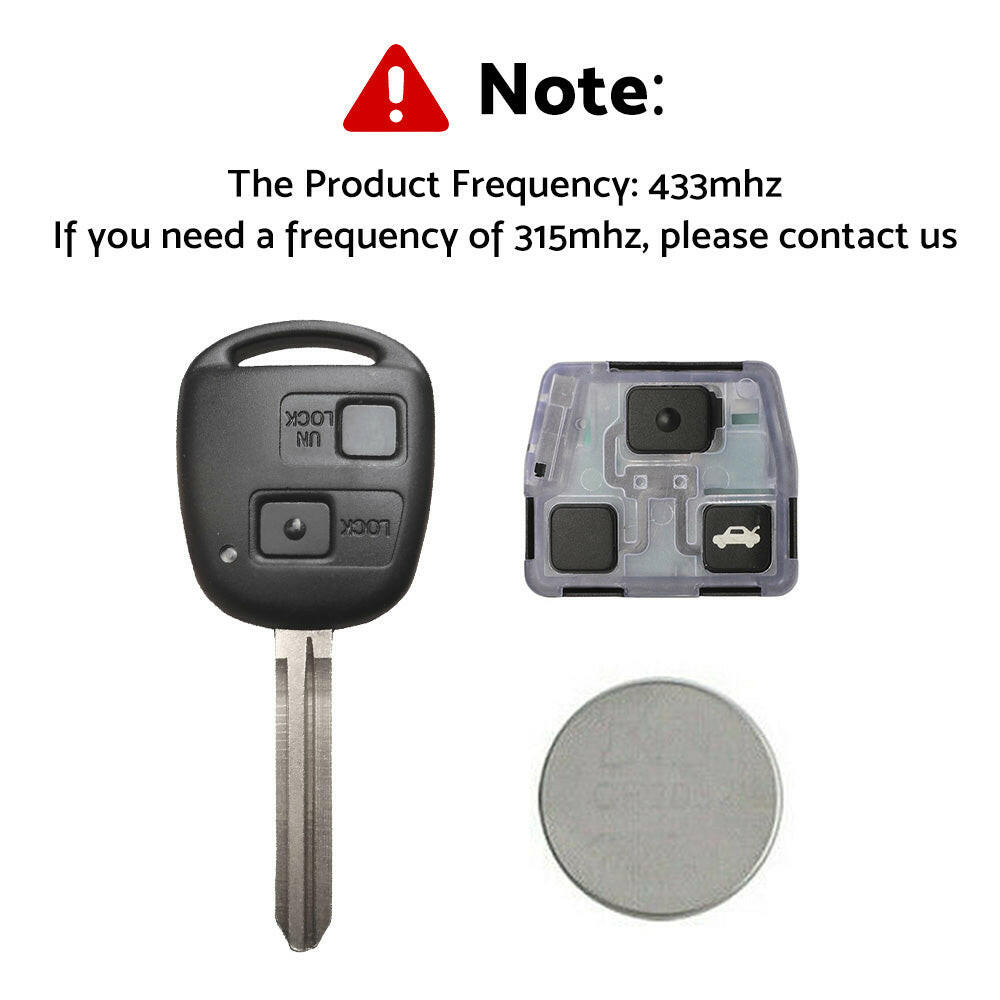 Remote Car Key 4D-67 Chip Suitable For Toyota Prado 120 RAV4 Kluger Tarago 50171-3