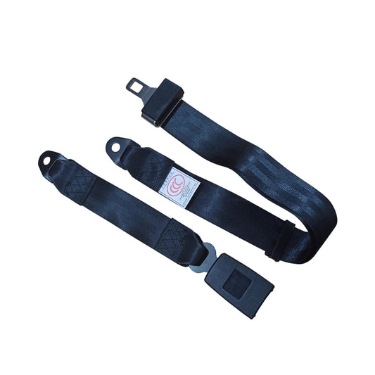 2 Point Retractable Adjustable Seat Lap Sash Belt Strap Suitable For Car Truck Set-1