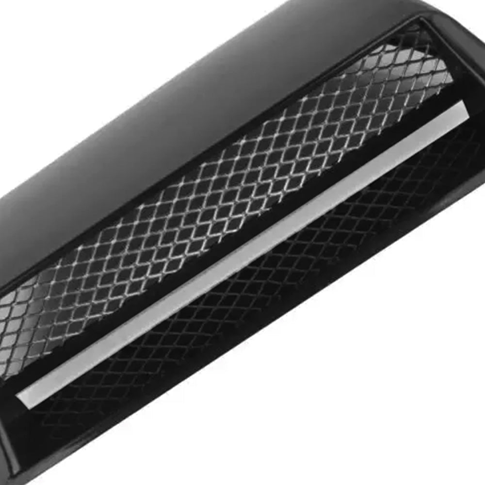 Universal Car Air Flow Intake Scoop Bonnet Hood Cover Black ABS Plastic-4