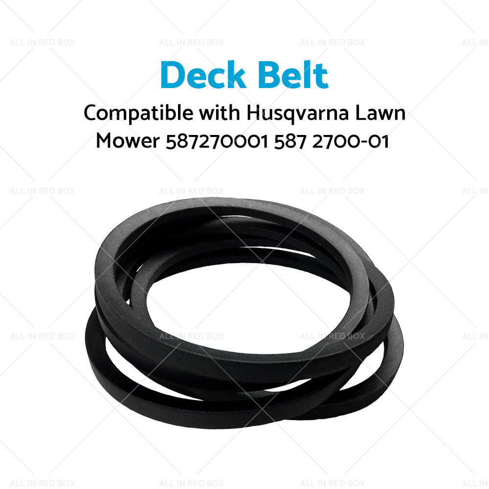 Deck Belt Suitable For Husqvarna LawnMower 587270001 587 2700-01 Black-1