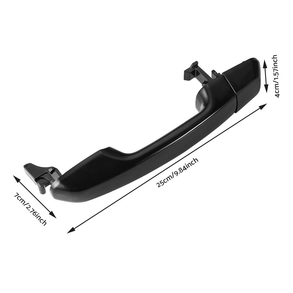 Rear Left Right Outer Door Handle Black Suitable For Toyota Prado J150 Series 2009-2020-2